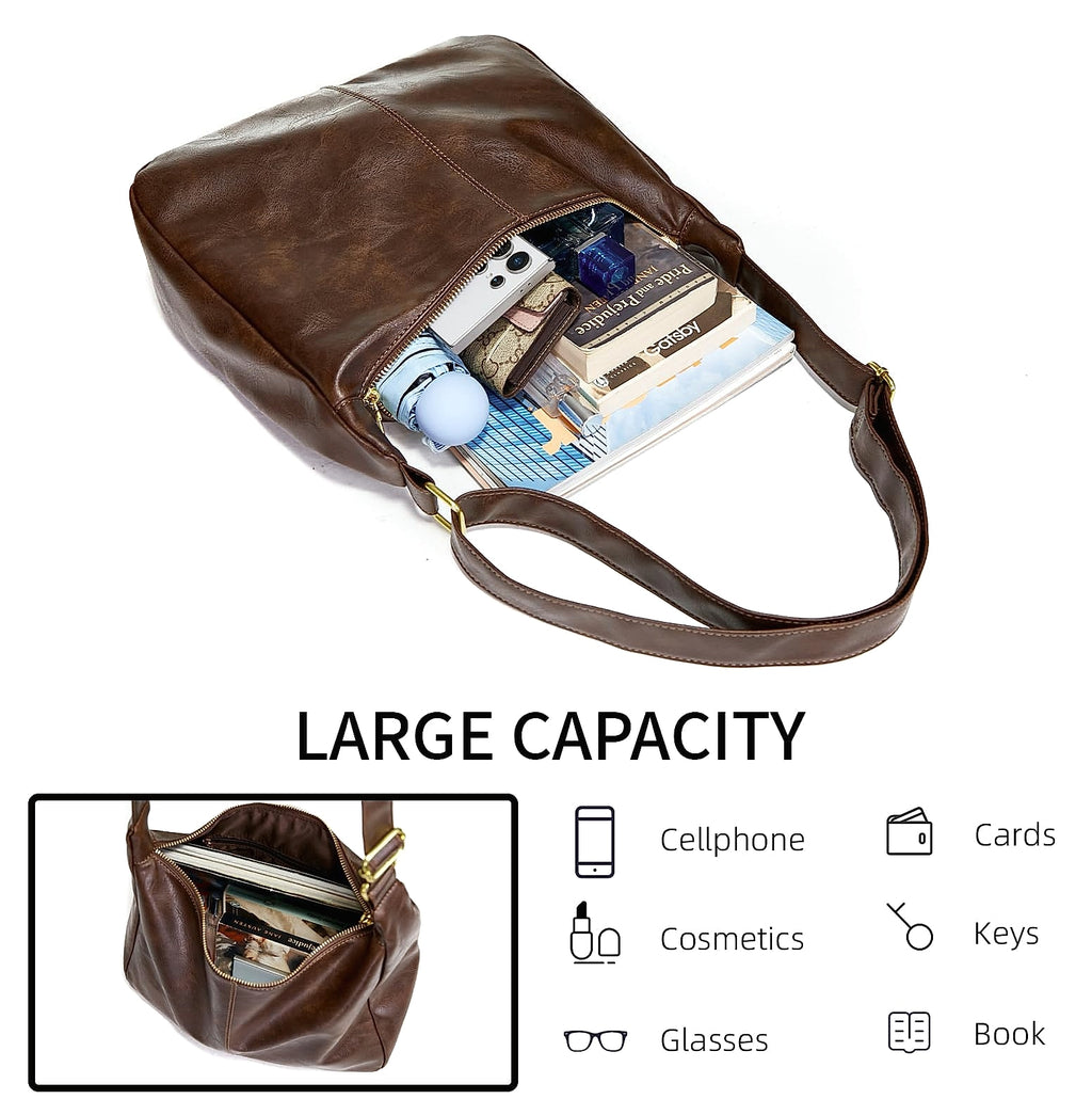 Celestina Hobo Bag Women Shoulder Handbag Vegan Leather