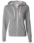 Independent Trading Co PRM90HTZ Heathered French Terry Full-Zip Hoodie Unisex