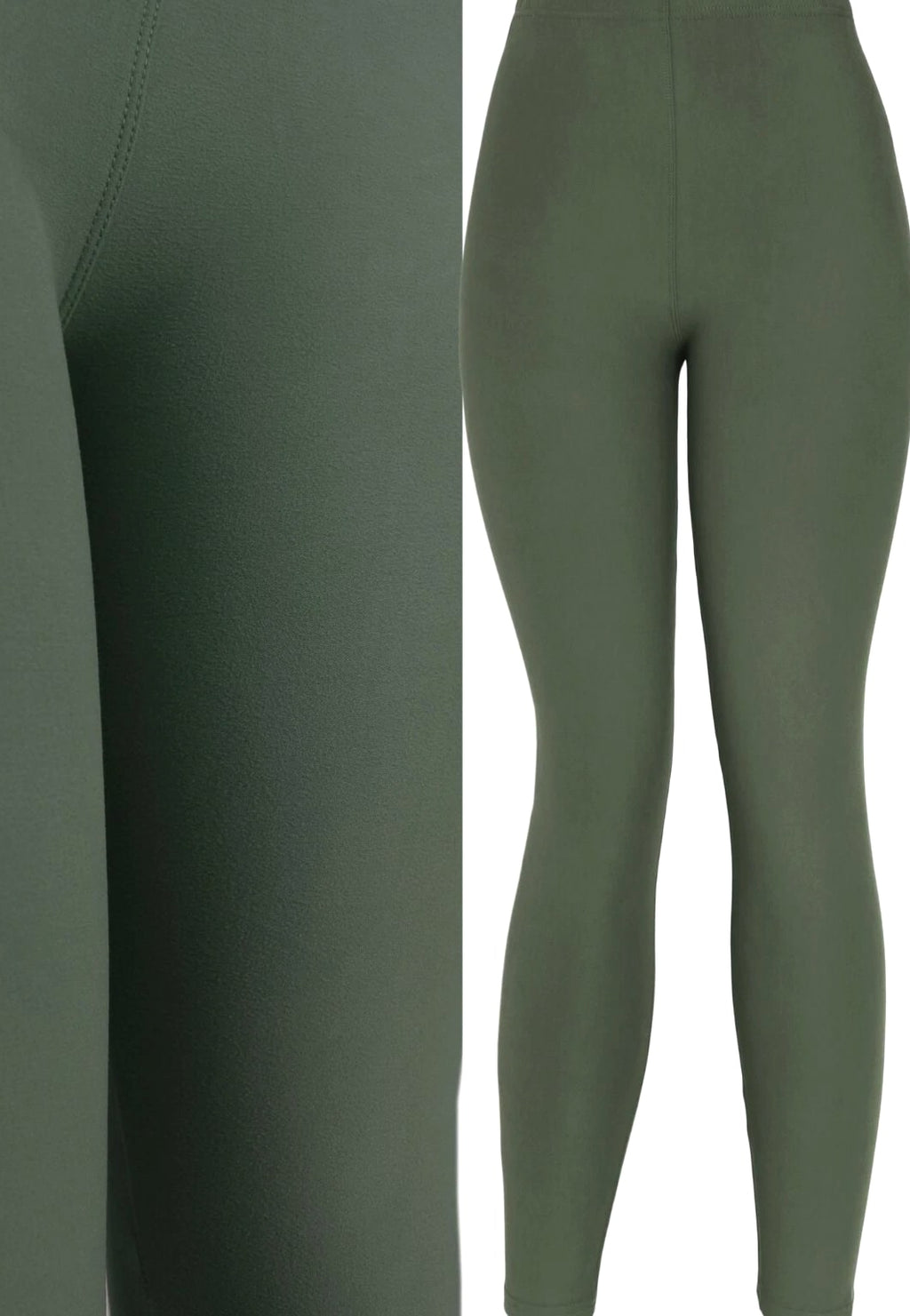 Ultra Soft Solid Brushed Basic Full Regular/Plus Size Leggings Classic Leggings