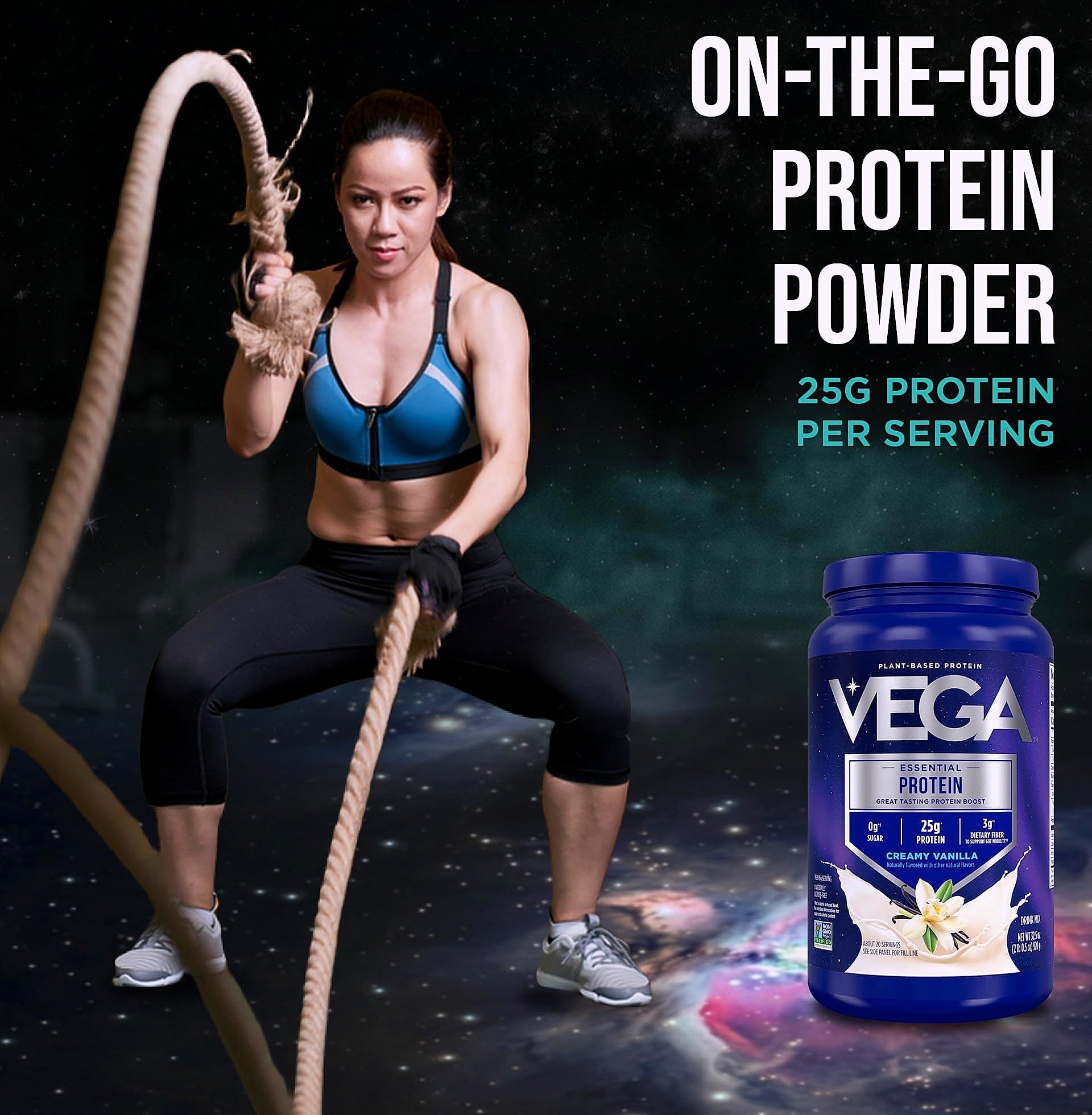 Vega Essential Protein Powder 25g Plant Based Vanilla