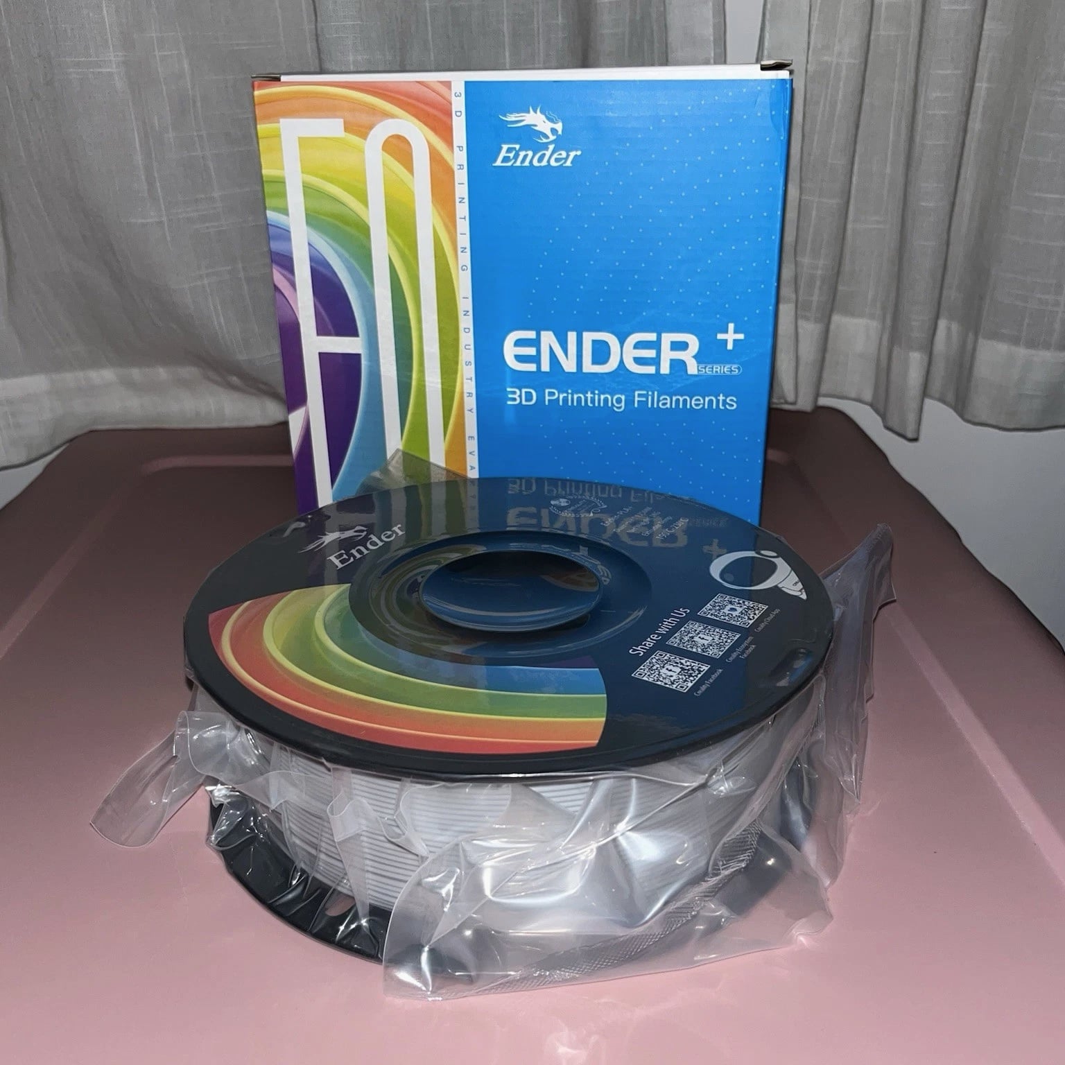 Ender 1.75mm PLA+ 3D Printing Filament, 1kg Grey