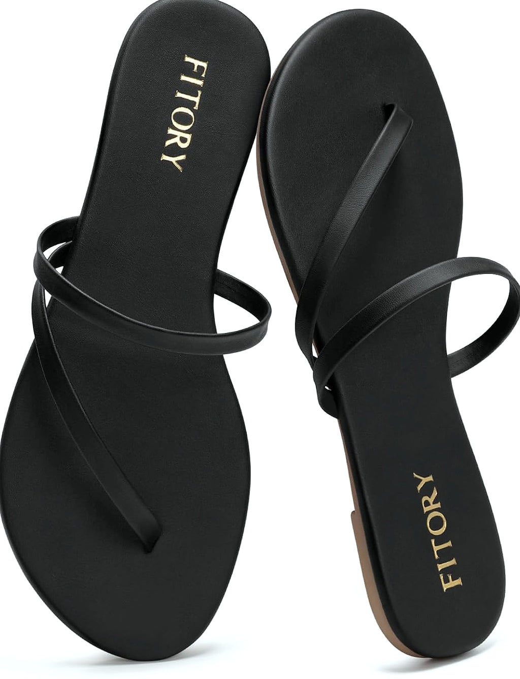 FITORY Women's Flip Flops Strappy Sandals Size 6-11