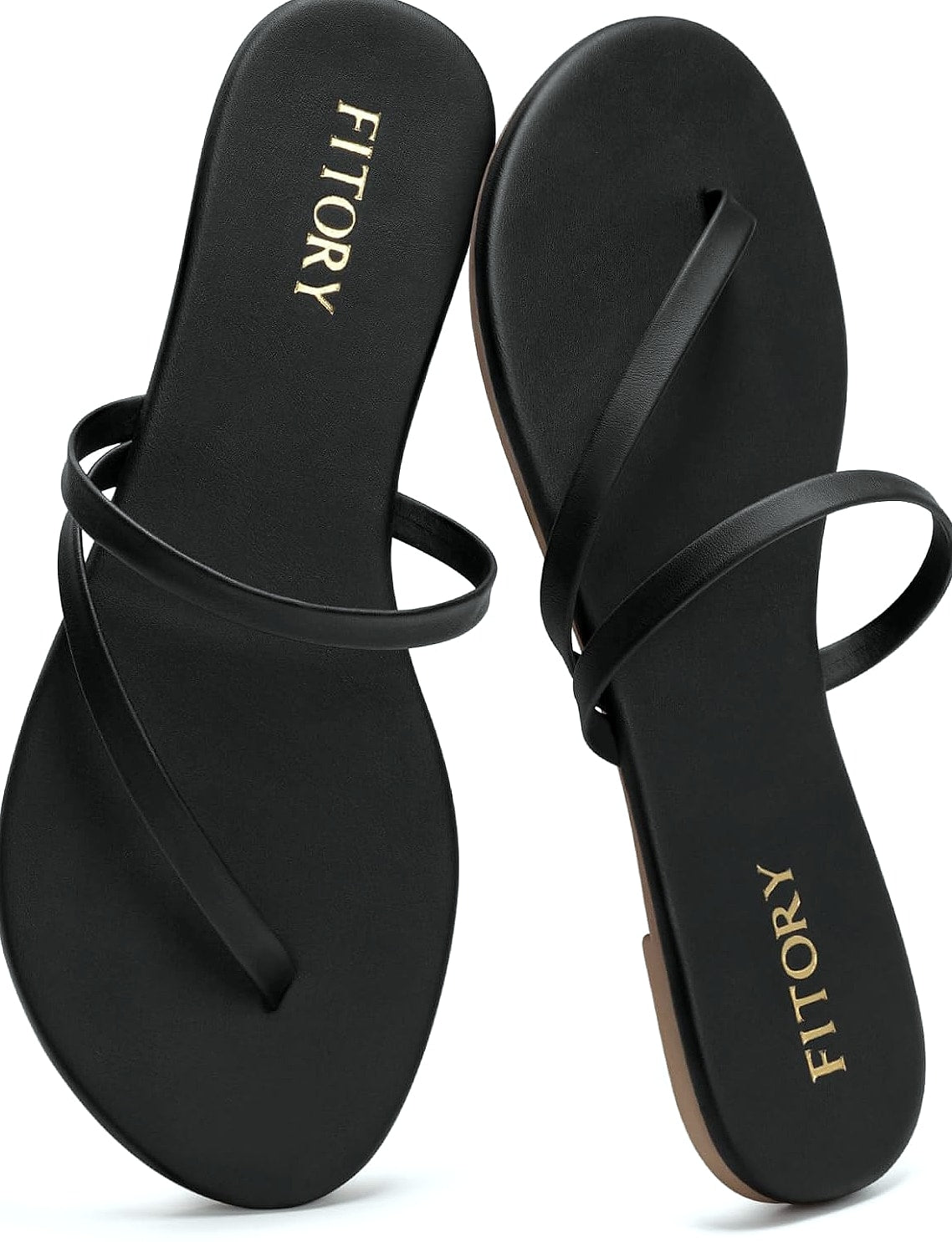 FITORY Women's Flip Flops Strappy Sandals Size 6-11