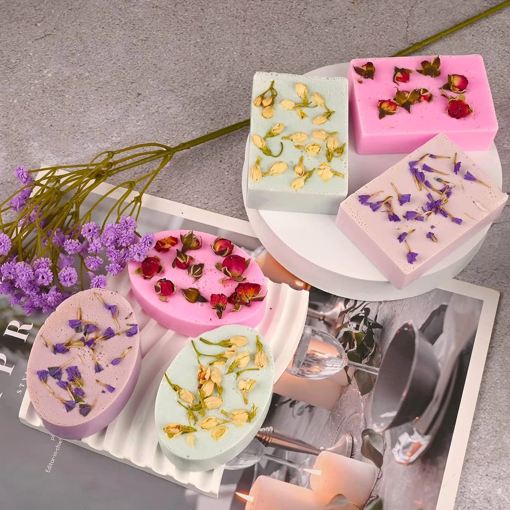2-Pack 6 Cavity Silicone Soap Molds for DIY Soap Making & Desserts