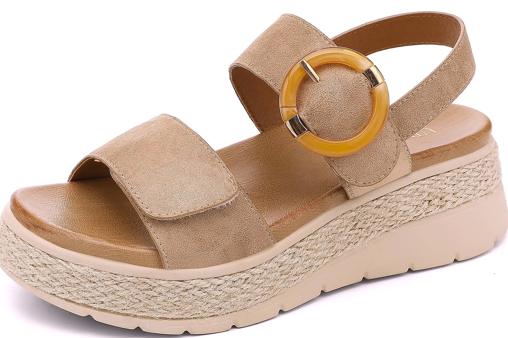 UBFEN Women's Espadrille Platform Sandals with Arch Support