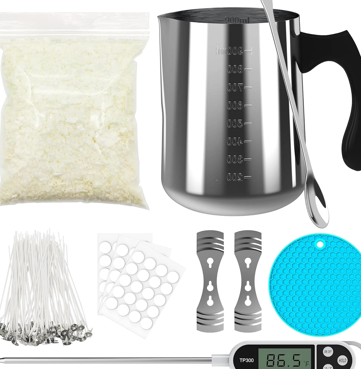 Candle Making Kit Supplies for Beginners - Soy Wax DIY Candle Making for Adults