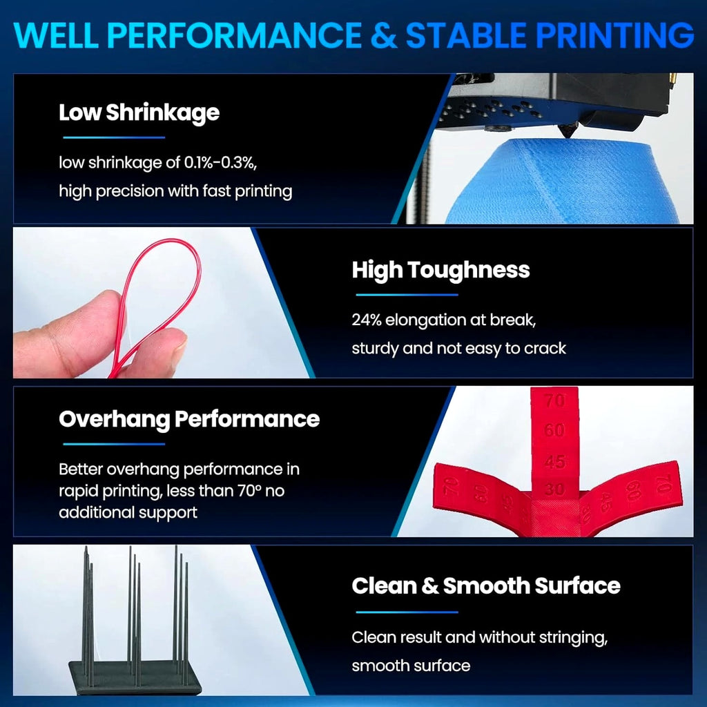 [BUY 10 PAY 6]JAYO PETG Matte PLA PLA+ SILK ASA ABS 3D Filament 1.1KG 1.75MM Lot