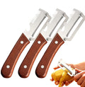 Vegetable Peeler with Wooden Handle and Bottle Opener
