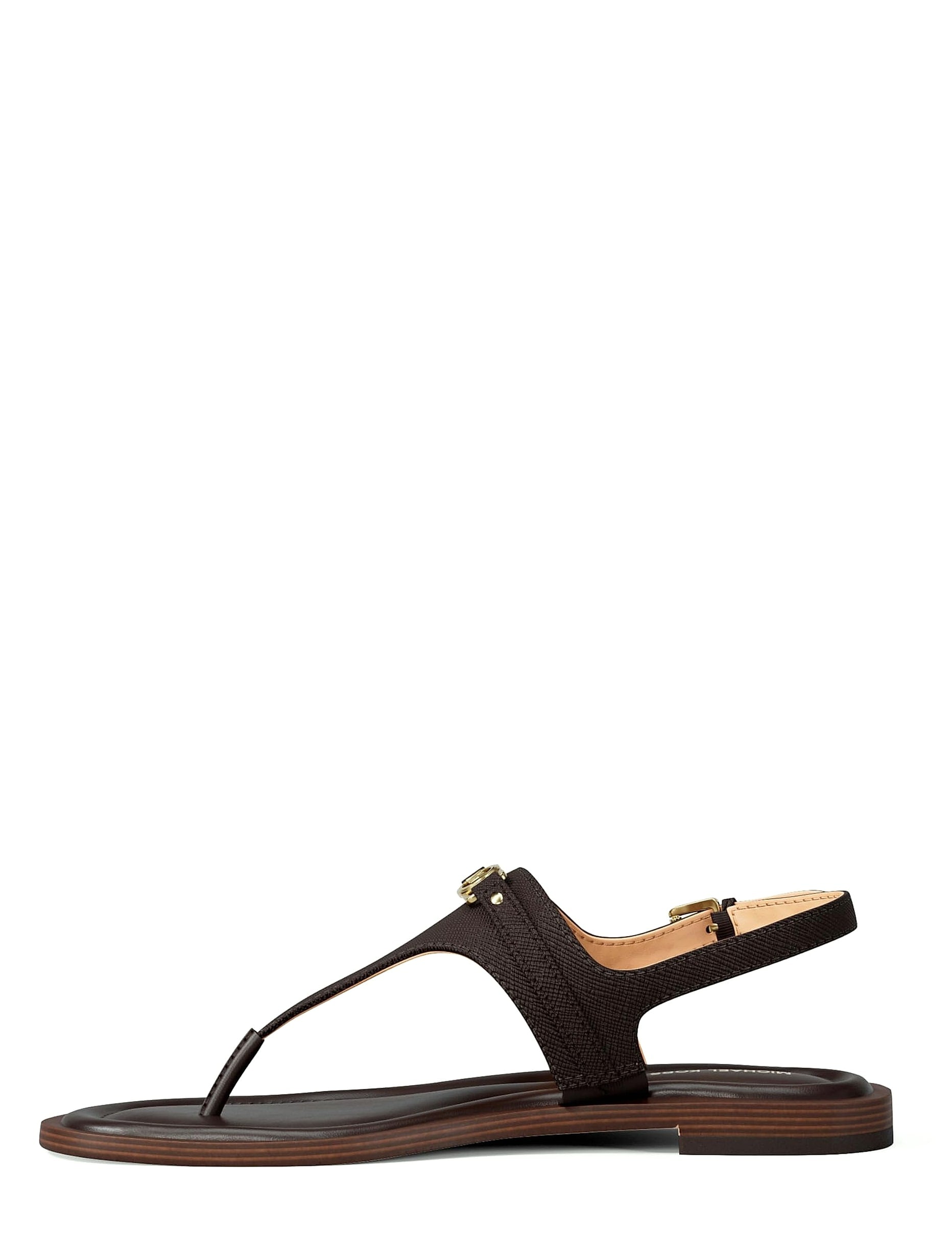 Michael Kors Mandy Leather Thong Sandals