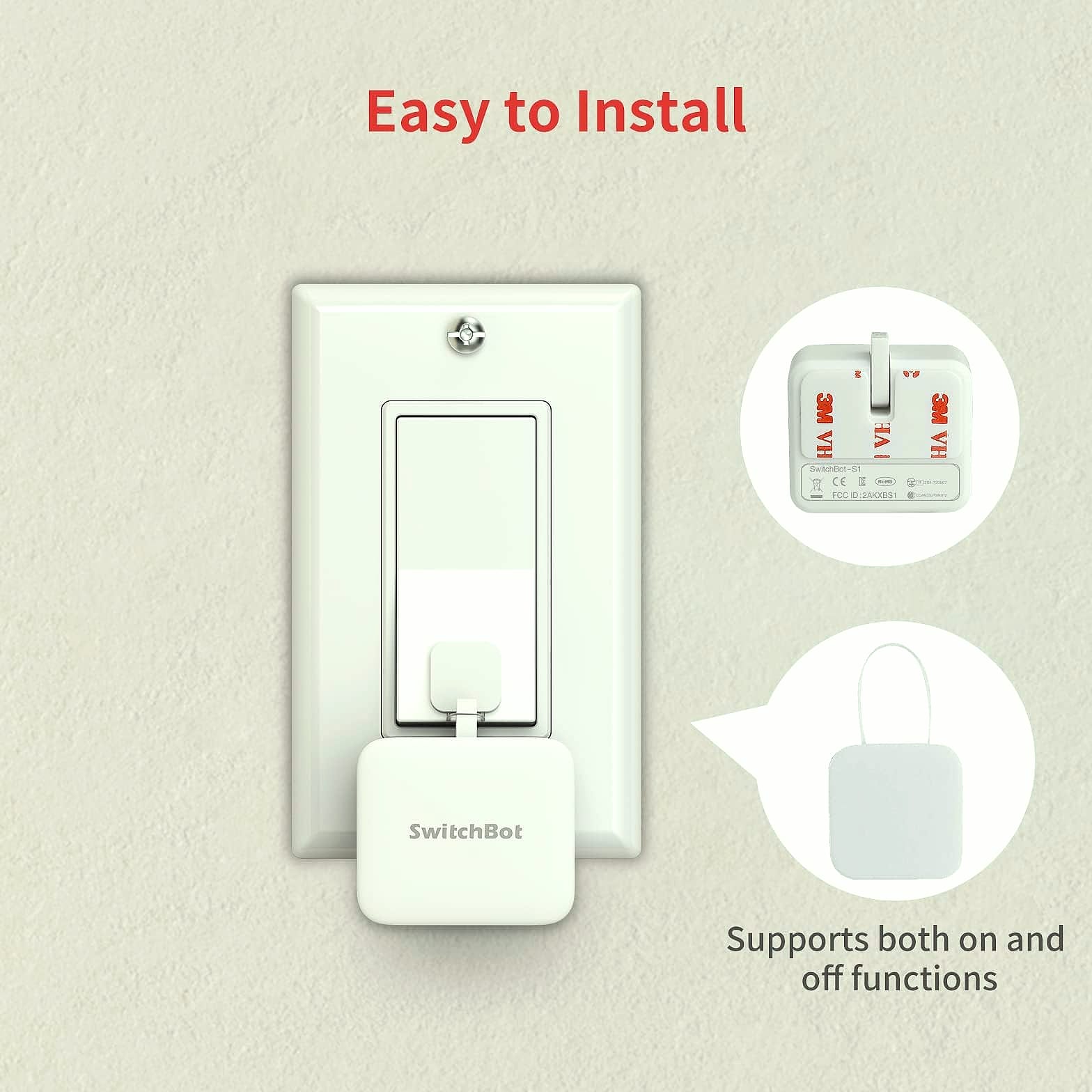 SwitchBot Smart Switch Button Pusher Bluetooth Remote Control