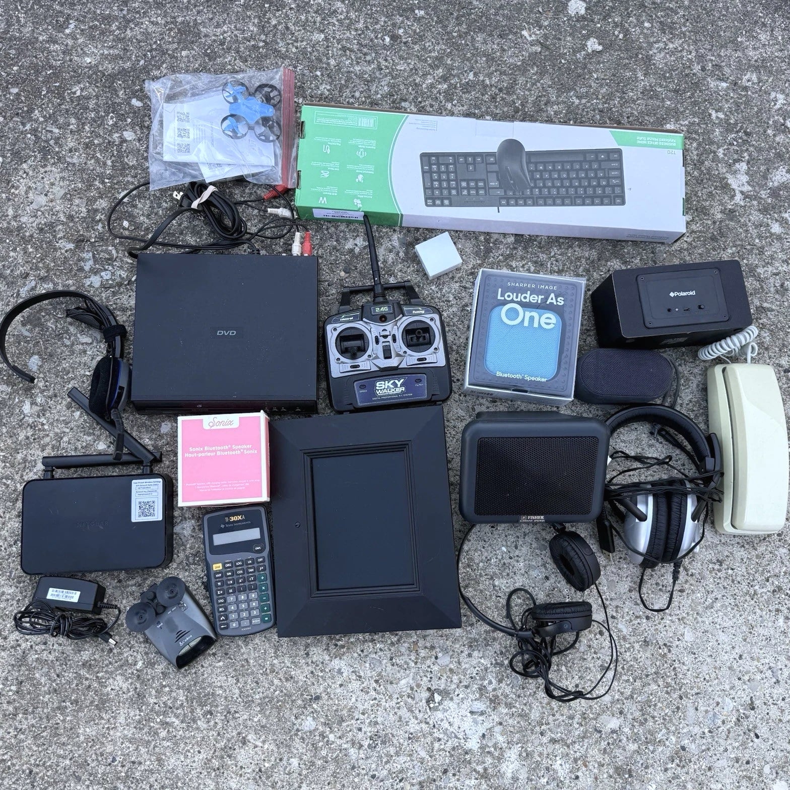 Junk Drawer Mixed Lot of Electronics Gadgets As-Is Used Untested Parts Repair