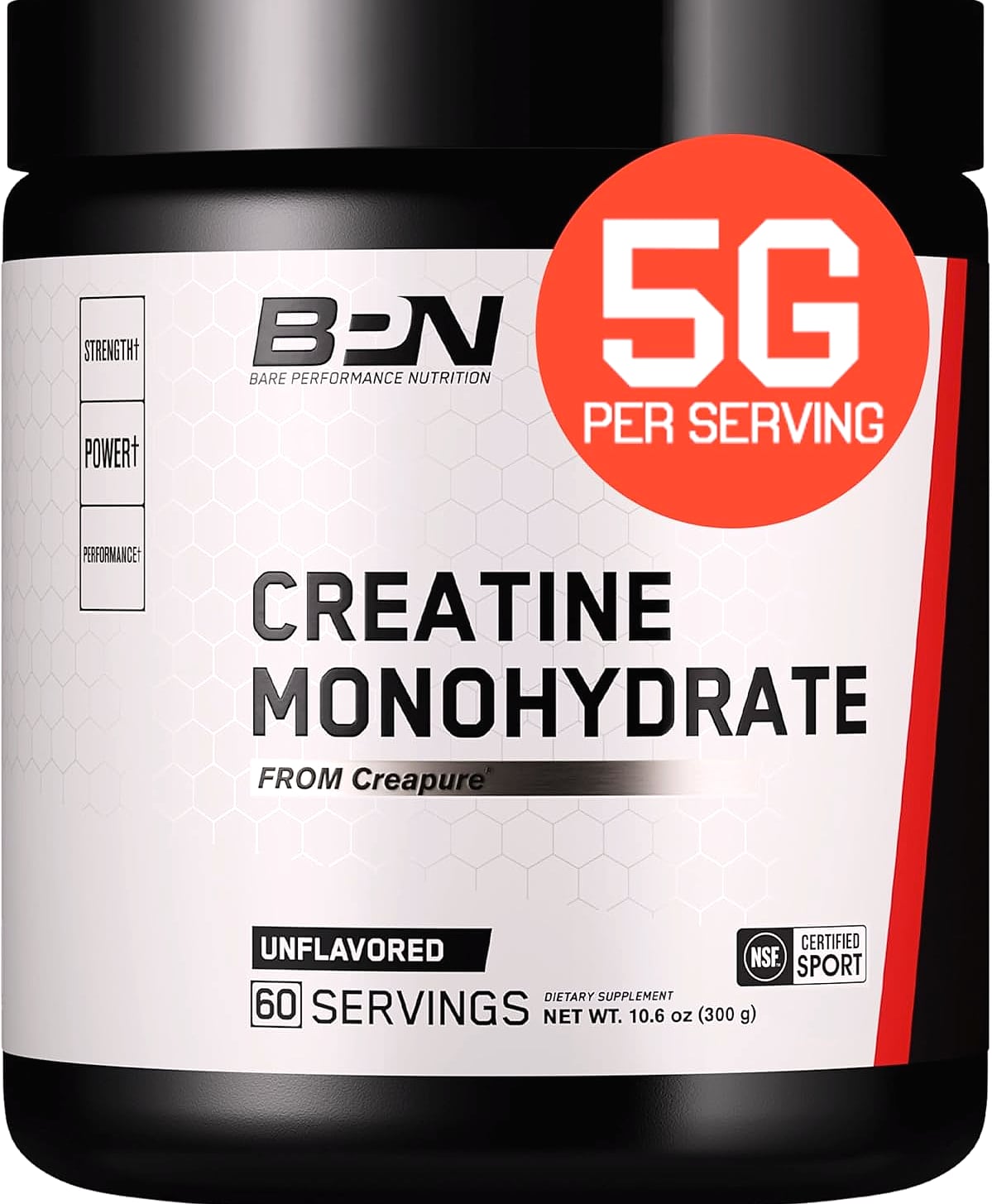 BARE PERFORMANCE NUTRITION Pure Creatine Monohydrate Powder