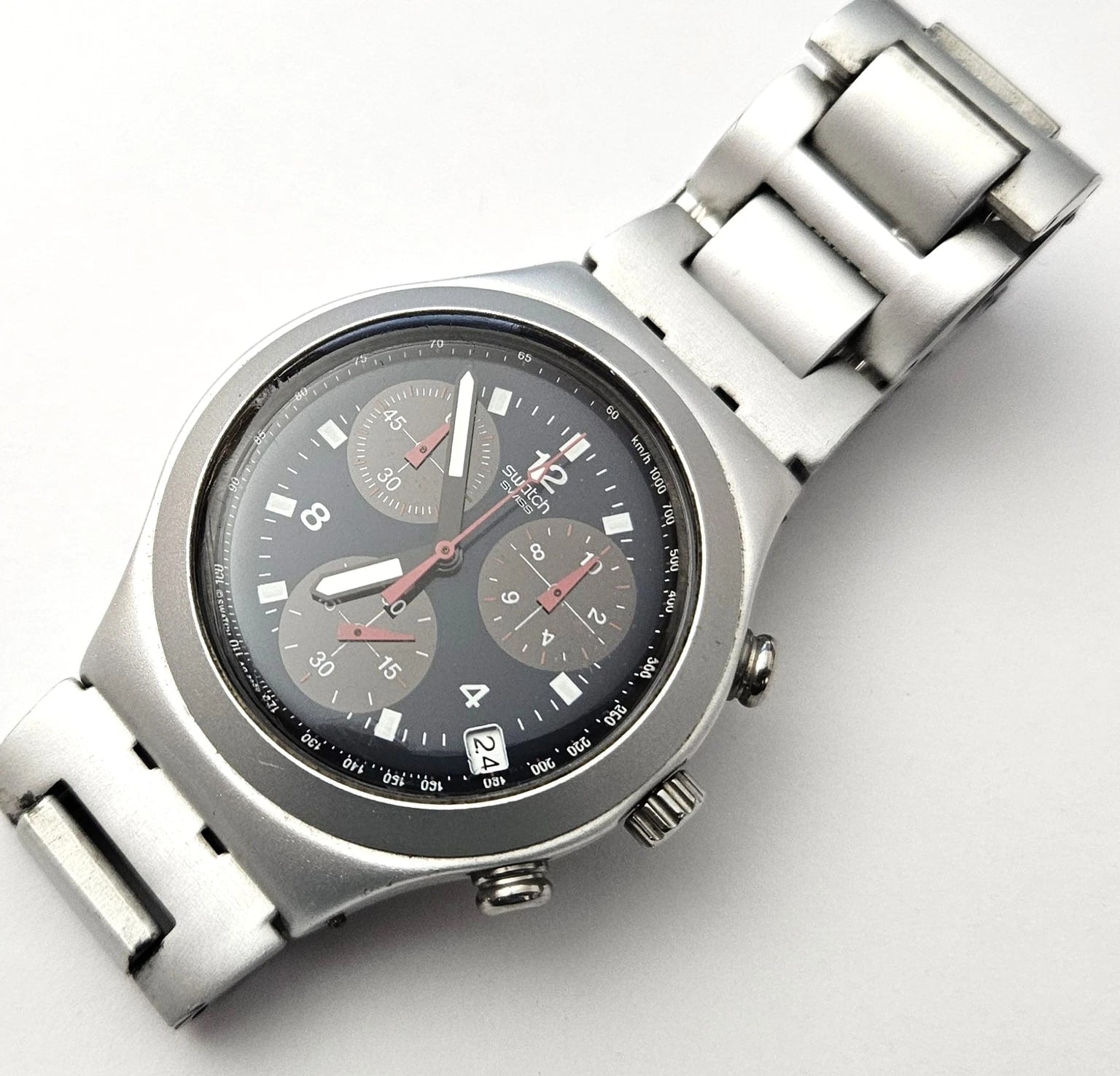 2001 Swatch Irony Chrono - YCS4015AG - Mighty - Lightly Used-