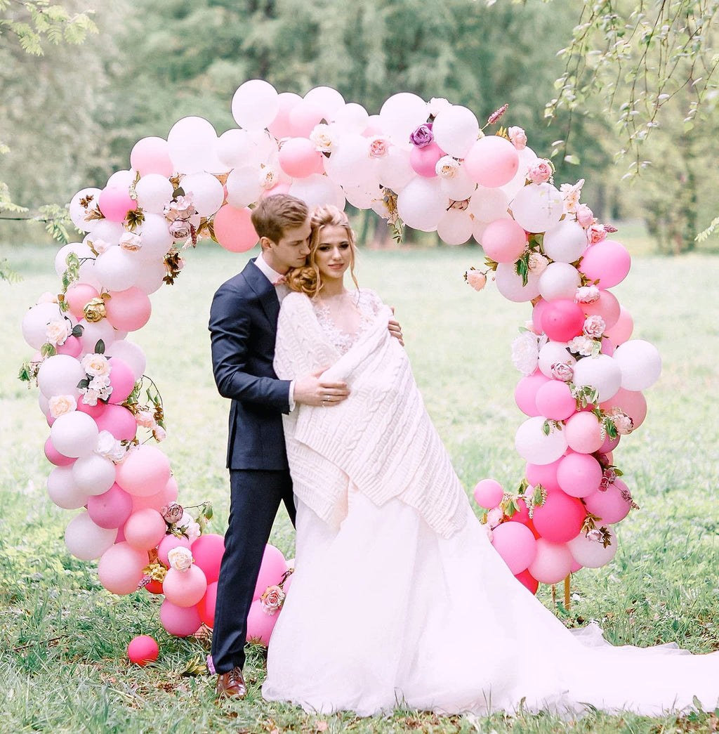 Rubfac White Latex Balloons 129pc Garland Arch Kit