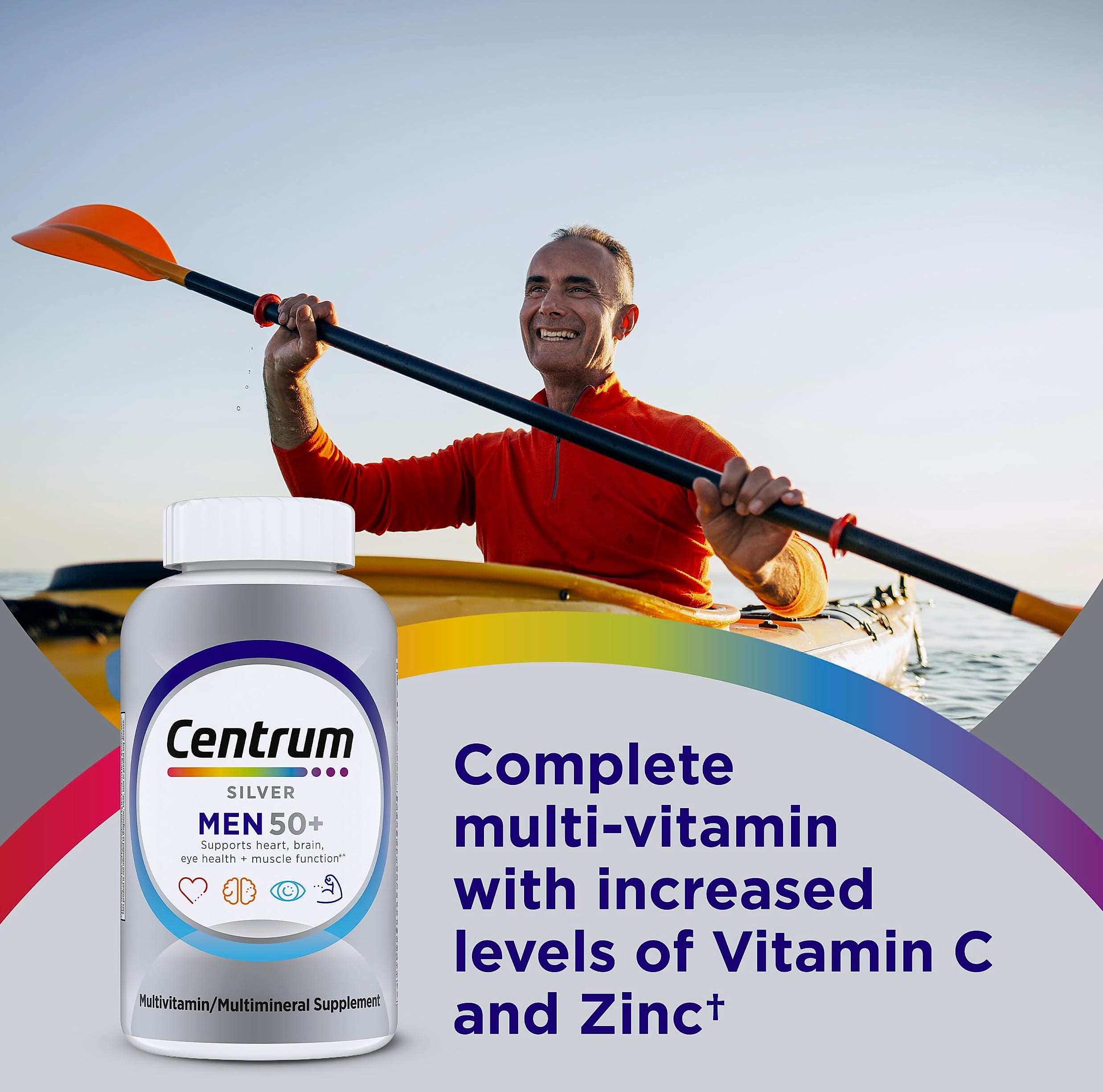 Centrum Silver Men 50+ Multivitamin with D3 and Zinc
