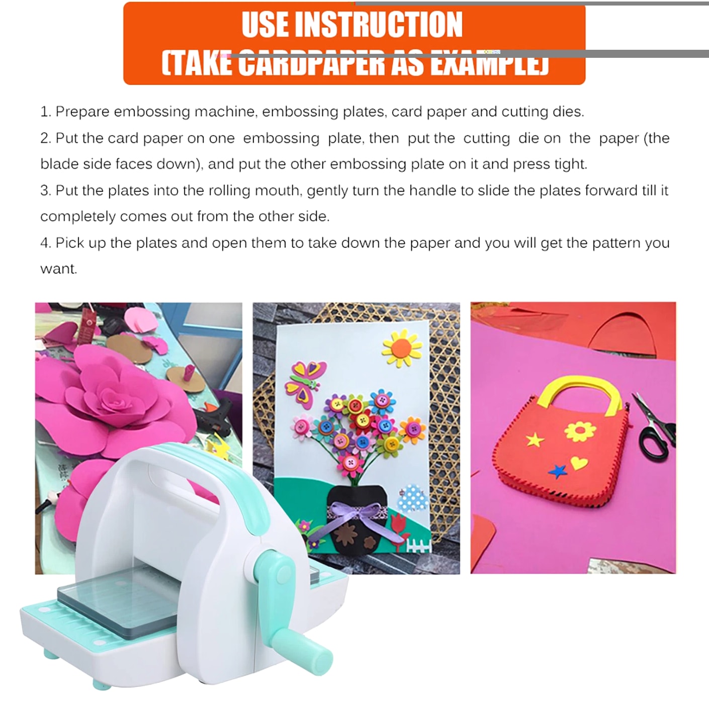 Mini Die Cut and Embossing Machine for Scrapbooking DIY Paper Craft