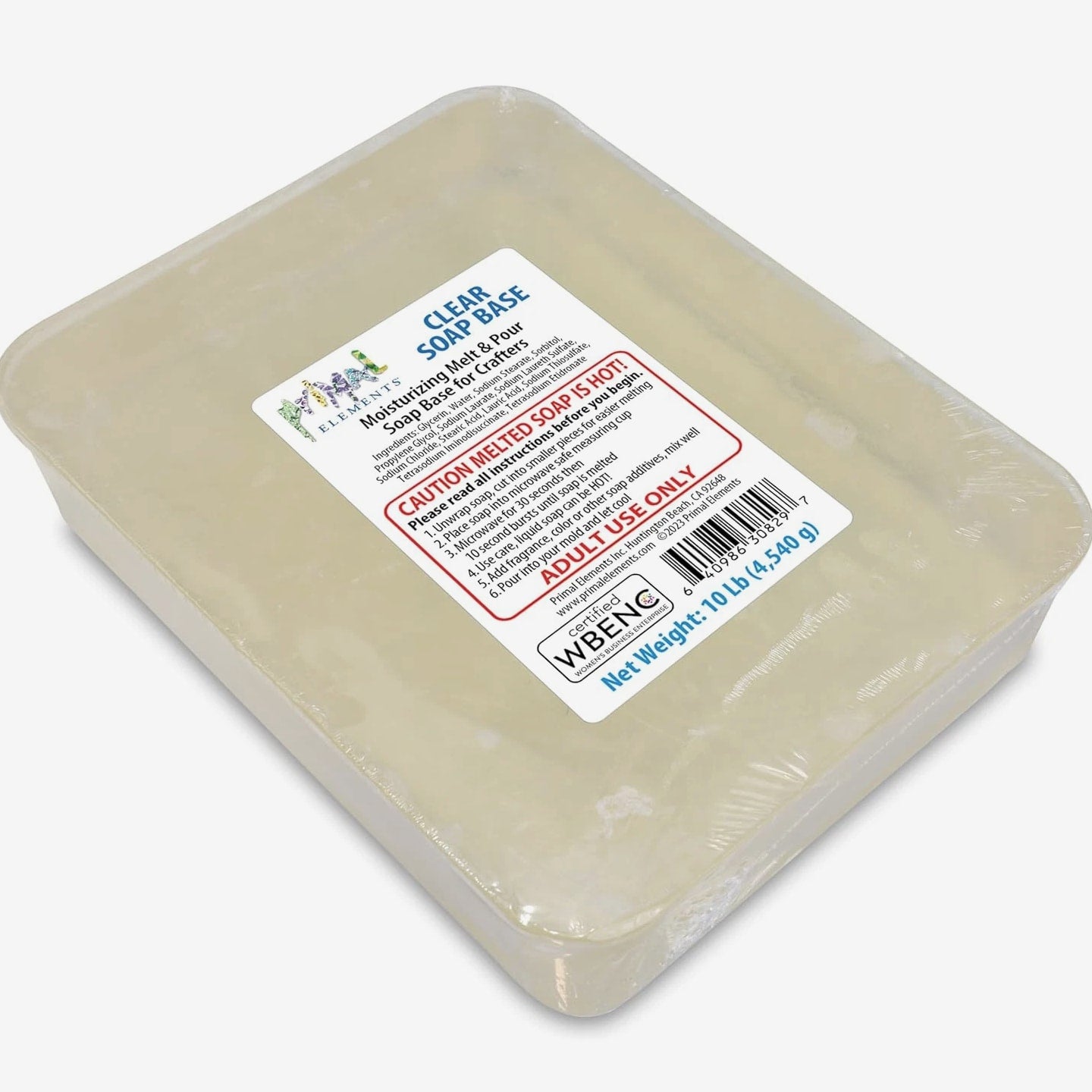 Clear Soap Base - Moisturizing Melt and Pour Glycerin Base for Crafting