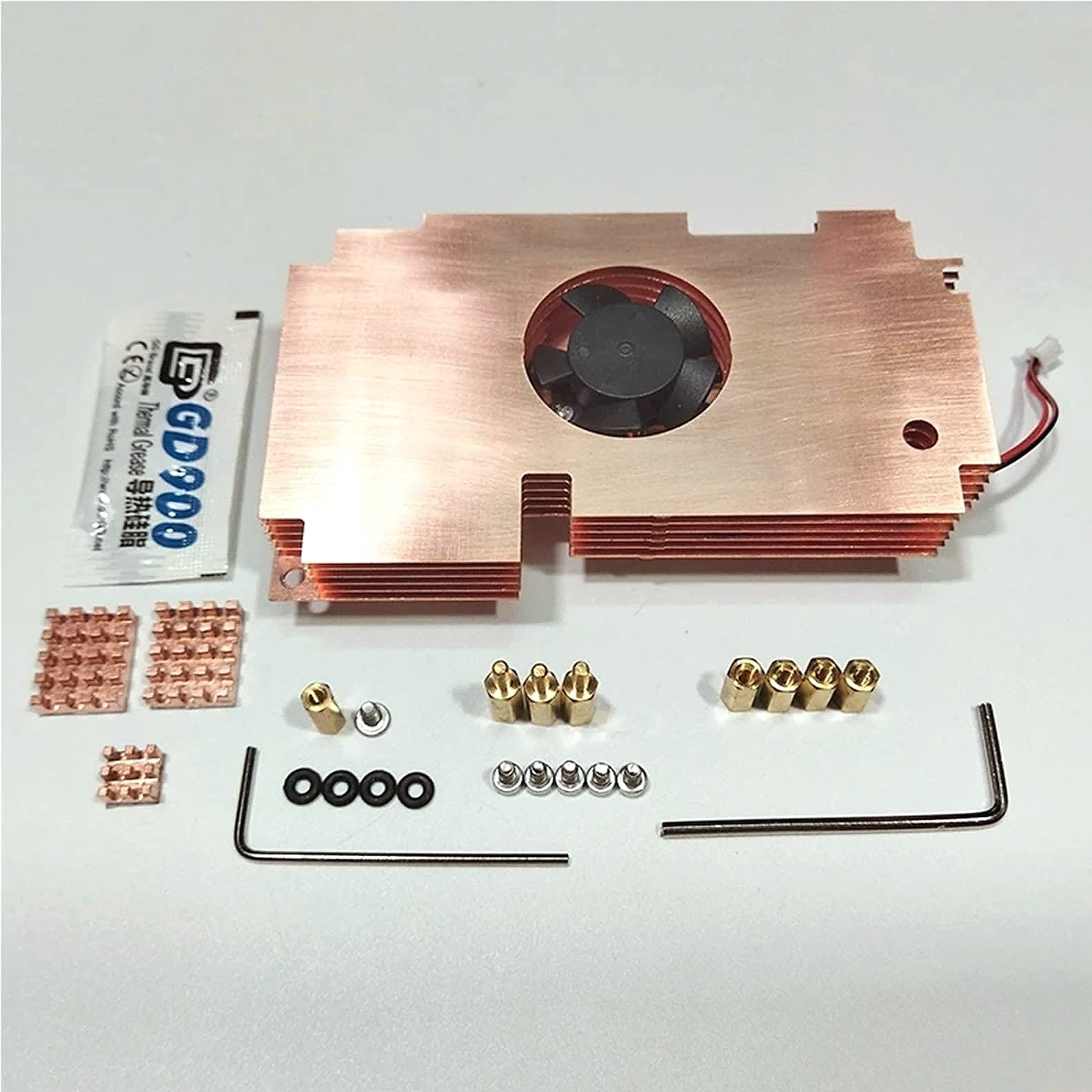 QMZRZVEYT Rock 5B+ Copper Case Active Cooling Radiator