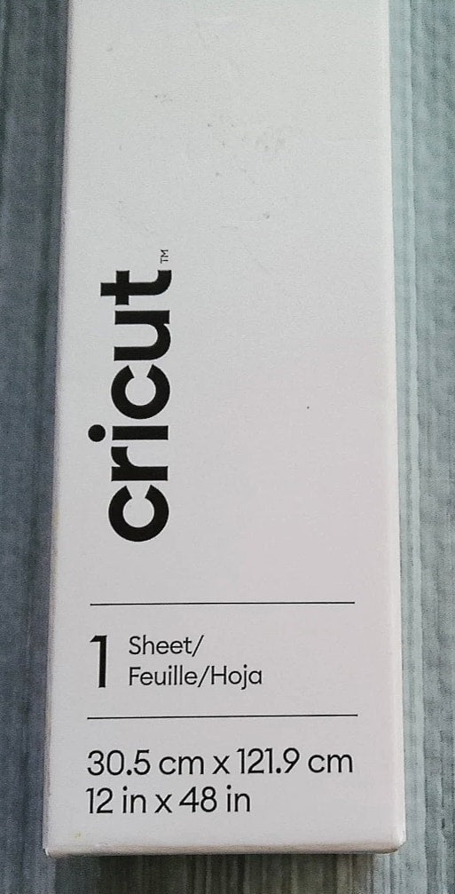 LOT of 5 Cricut White Vinyl Sheets and 3 Iron On Transfer Sheets