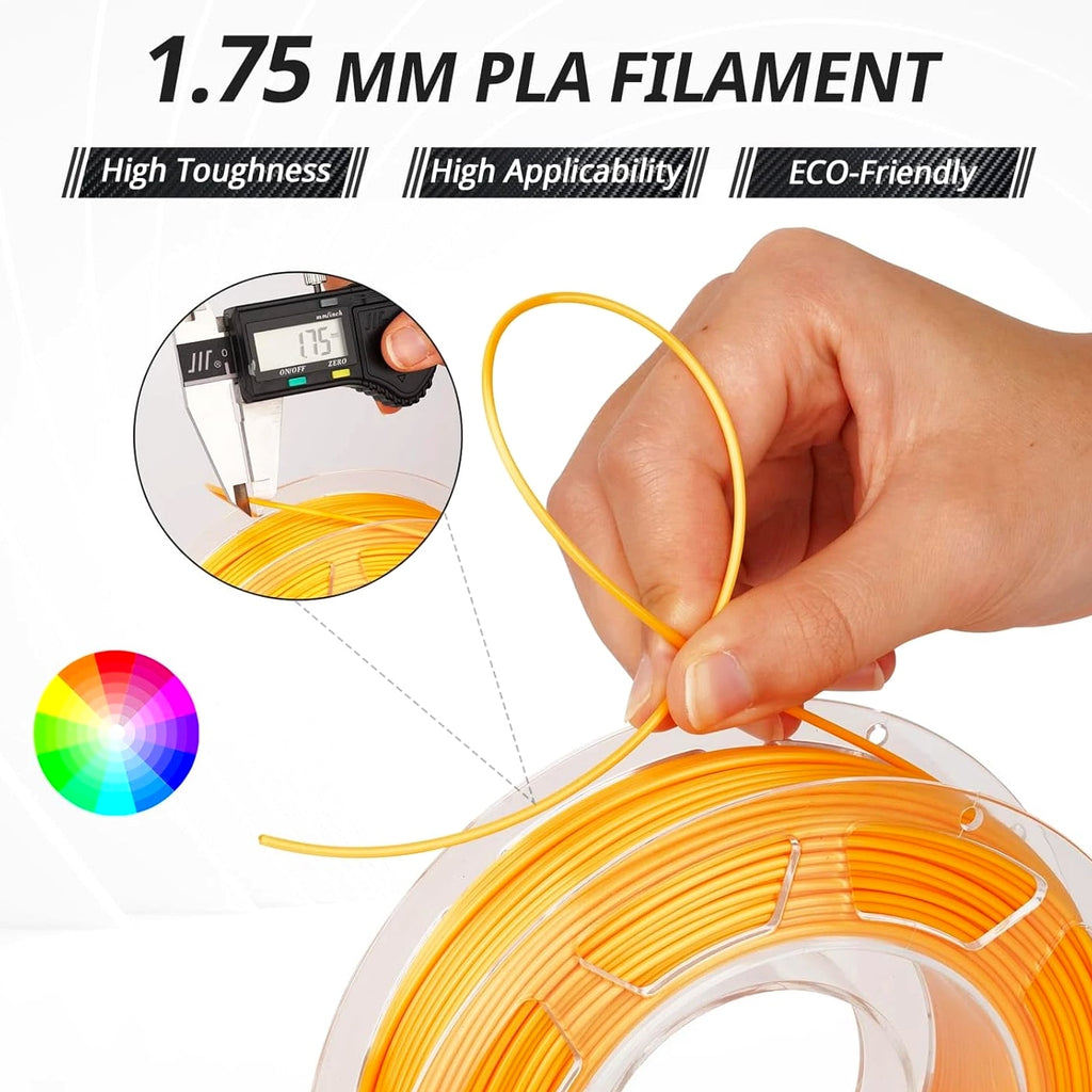 PLA 3D Printer Filament PLA Filament 1.75Mm Silk Filament Bundle,Gold, Silver...