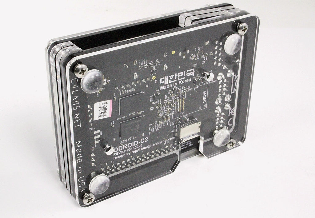 C4Labs Zebra Case for ODROID-C2 REV 0.3 Black Ice
