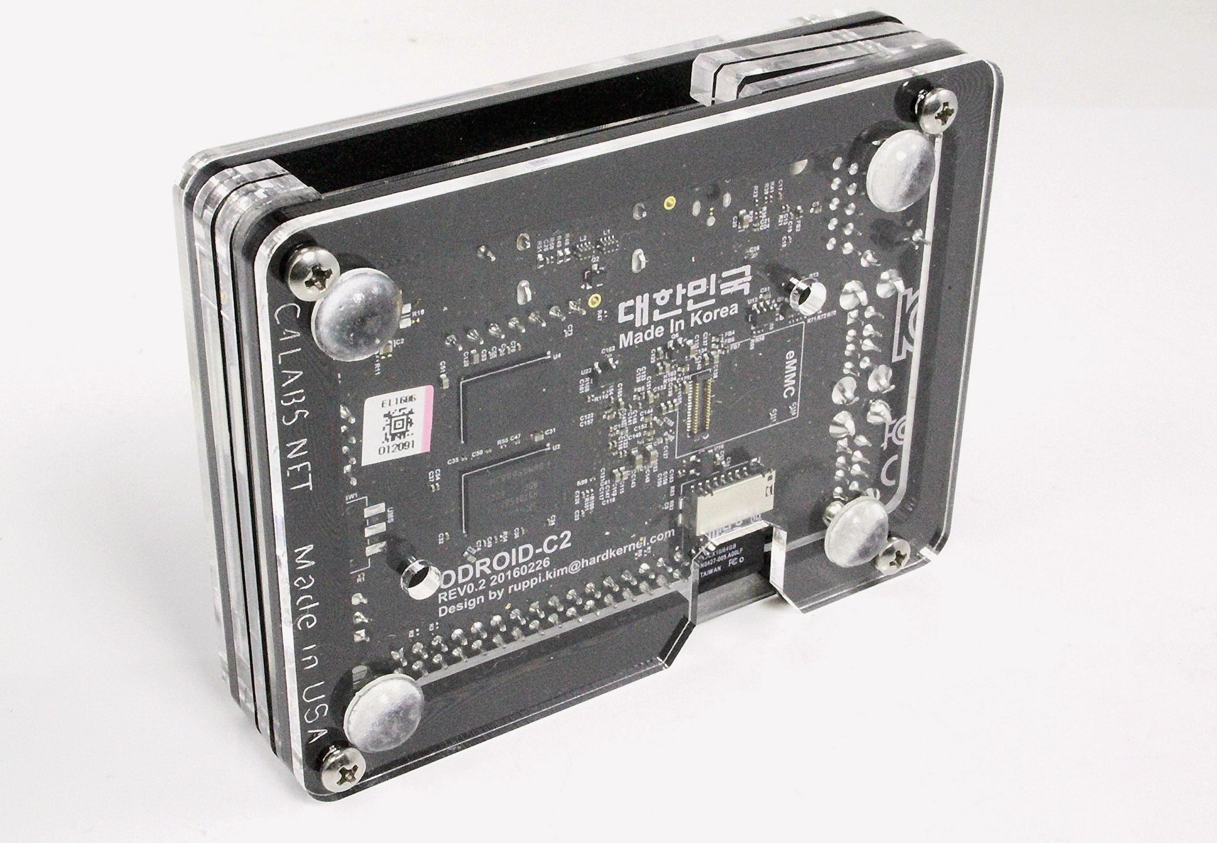 C4Labs Zebra Case for ODROID-C2 REV 0.3 Black Ice