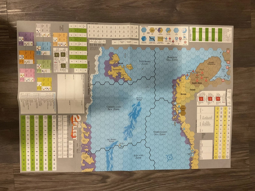Victory Games / Avalon Hill 2nd FLEET Board Game 1986 Cold War Wargame
