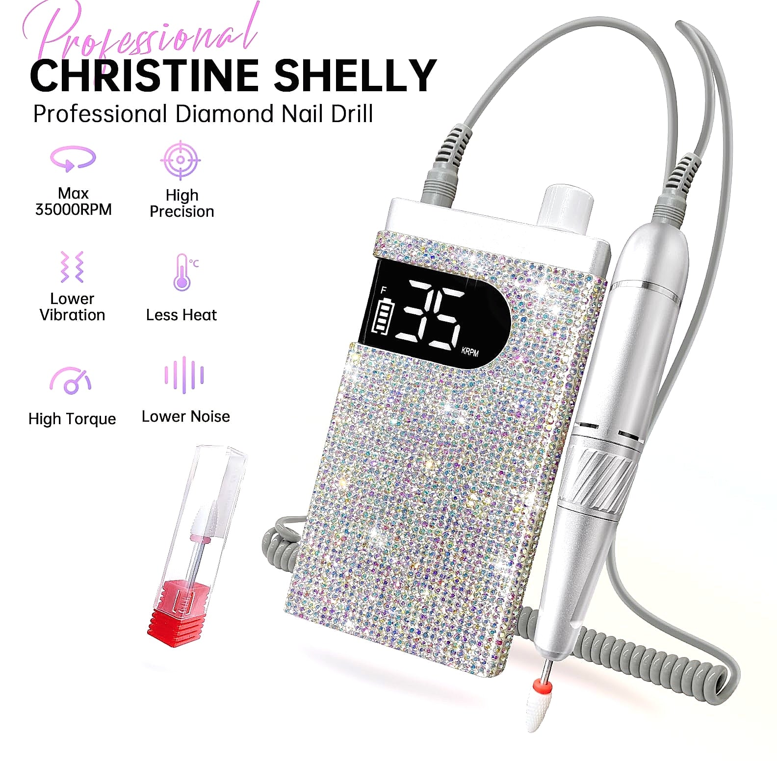 Christine Shelly UV Nail Lamp and Electric Nail Drill Manicure Kit