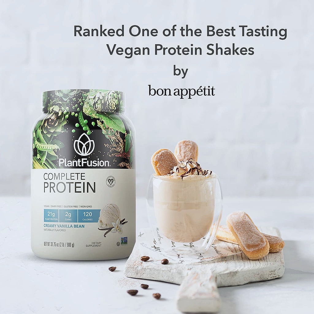 PlantFusion Complete Vegan Protein Powder Vanilla Bean 2 lb