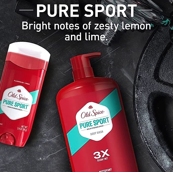 Old Spice High Endurance Pure Sport Anti-Perspirant, 3 oz Twin Pack