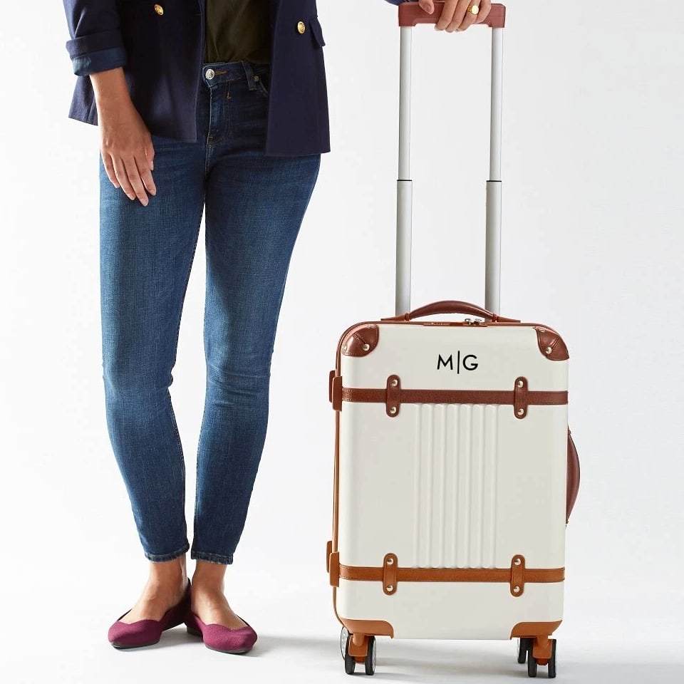Mark & Graham Terminal 1 Expandable Carry-On Spinner Luggage Suitcase brand New