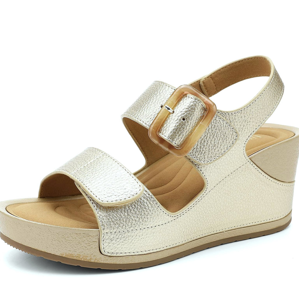UBFEN Women's Wedge Platform Sandals Comfortable Summer Chunky Heel