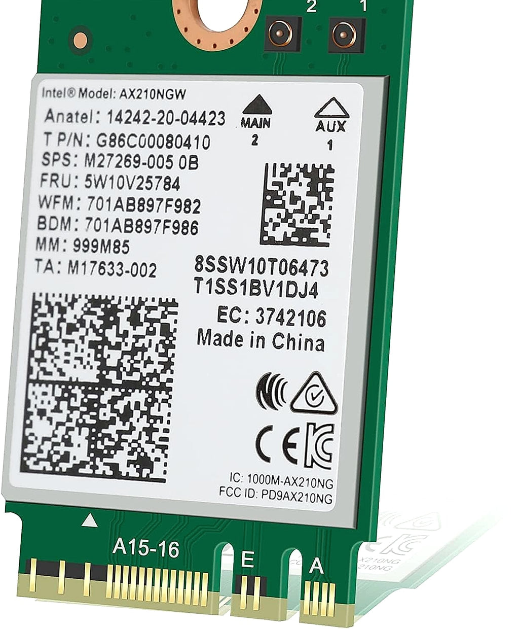 Intel AX210 Wi-Fi 6E Bluetooth 5.3 Notebook Network Card