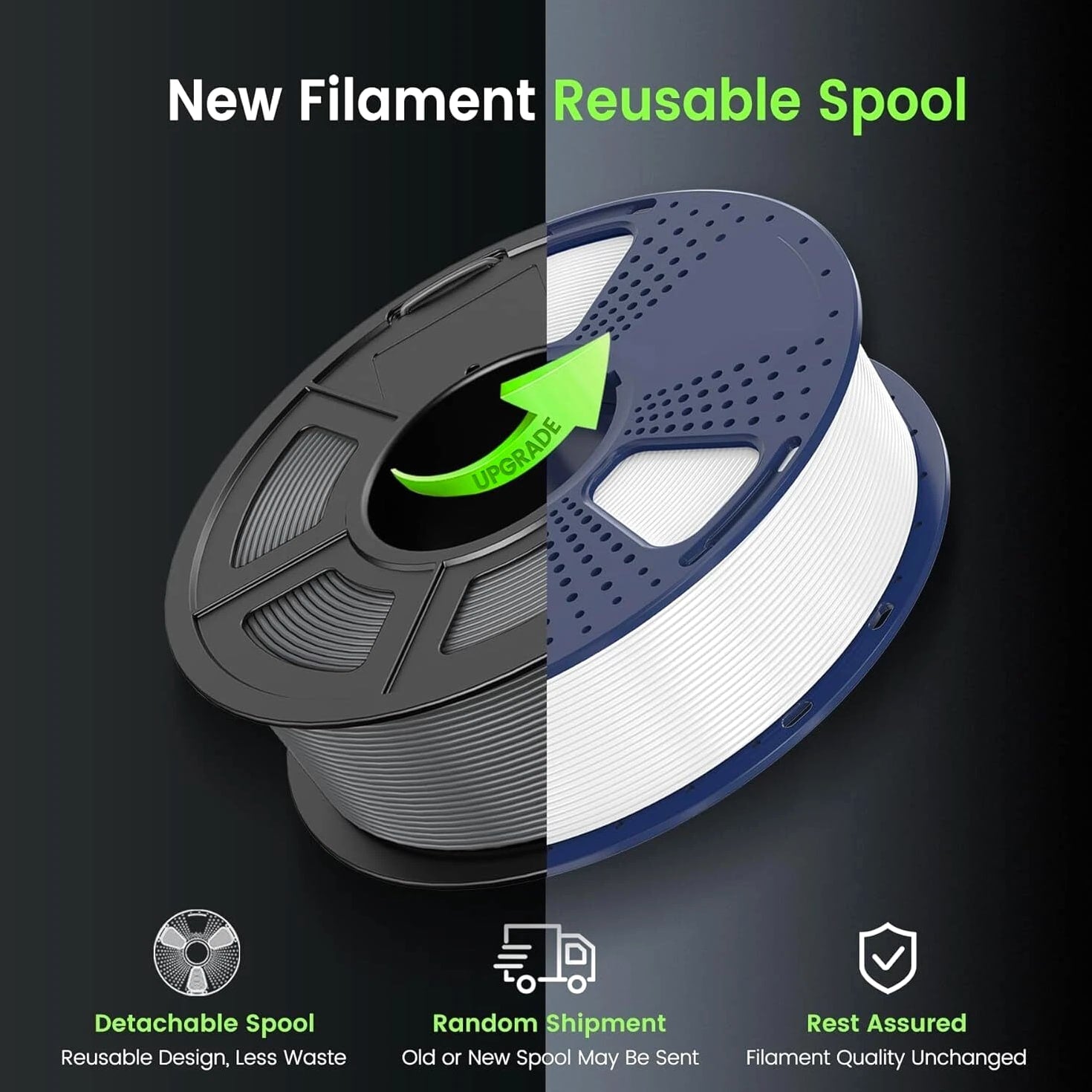 【ADD 10, PAY 6】SUNLU PETG PLA+ PLA ABS SILK 3D Printer Filament 1.75mm 1KG Neat