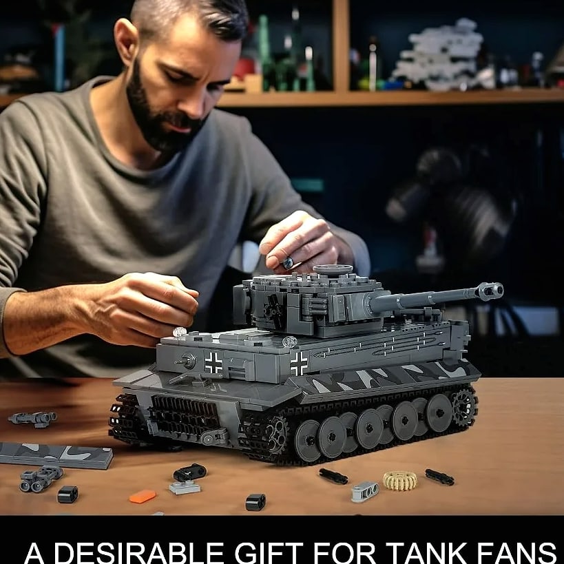 Mould King MOC Tiger Tank Building Blocks Military Vehicle Model