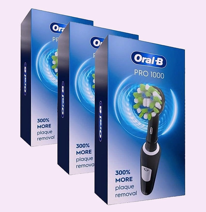 Oral-B Pro 1000 Rechargeable Electric Toothbrush, Black