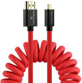 Alvin's Cables 8K Micro-HDMI to HDMI Coiled Cable for Cameras