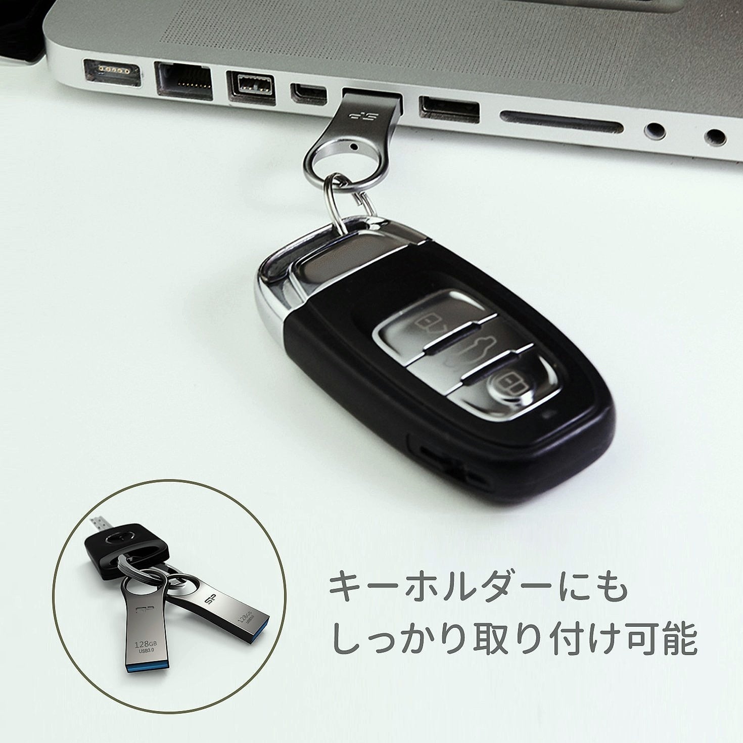 Silicon Power 128 GB USB 3.1 / USB 3.0 Flash Drive, Zinc Alloy Body, Waterproof, Dustproof, Shockproof, PS4 Compatible