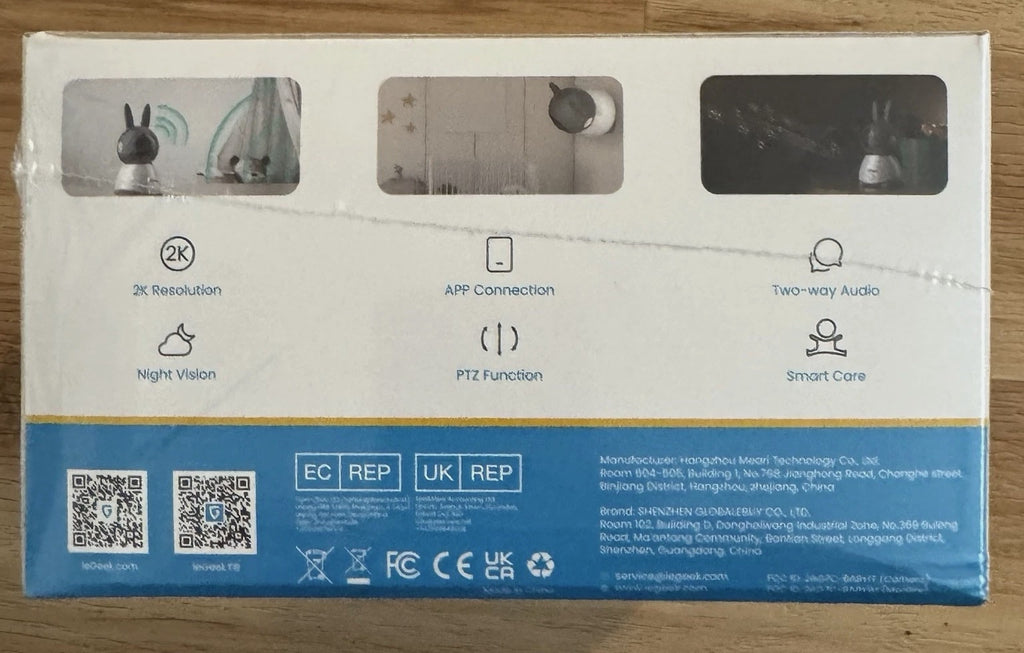 ieGeek Baby Monitor with 2K HD Resolution, Pan-Tilt-Zoom Video Baby Monitor Cam