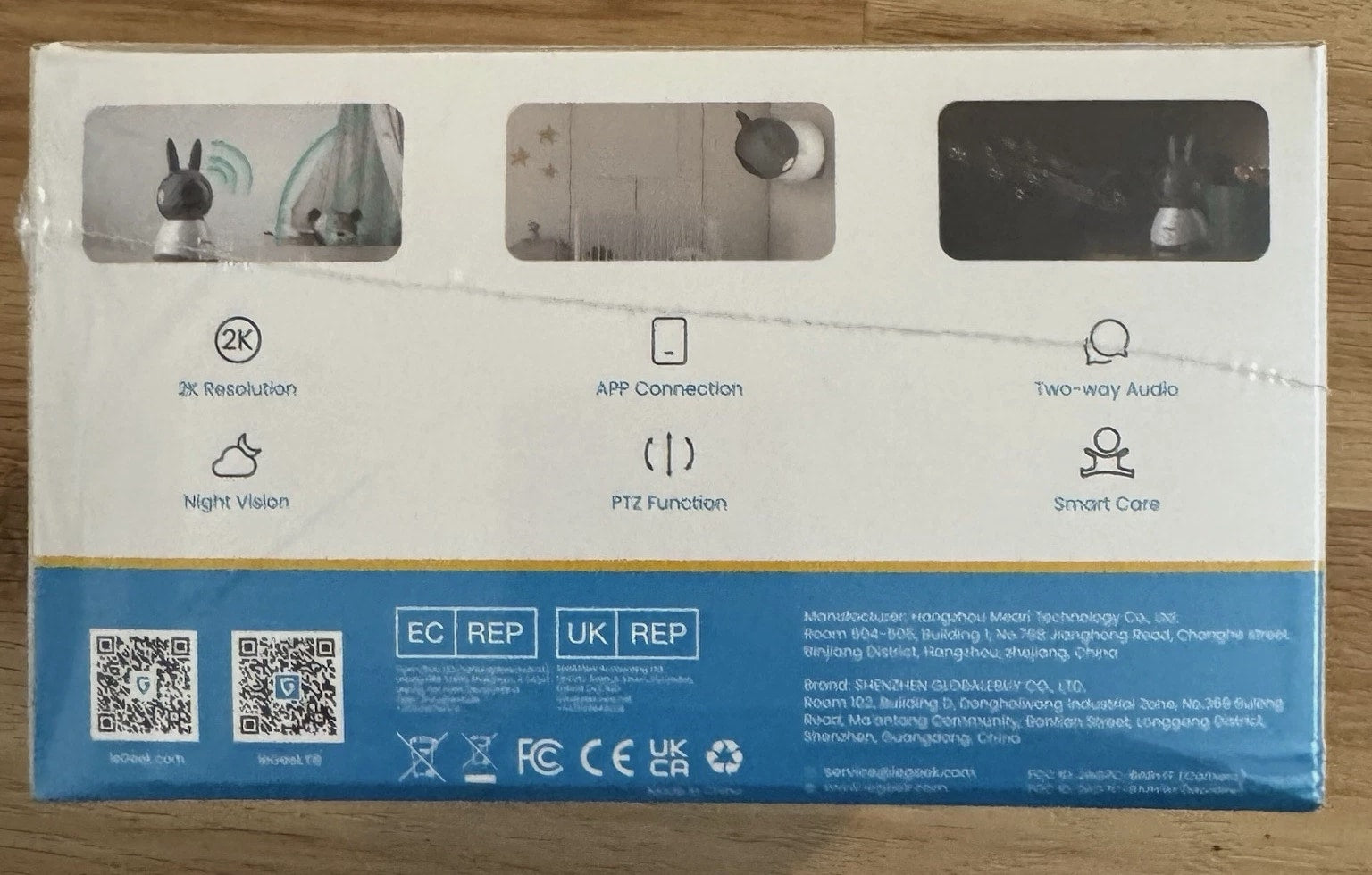 ieGeek Baby Monitor with 2K HD Resolution, Pan-Tilt-Zoom Video Baby Monitor Cam