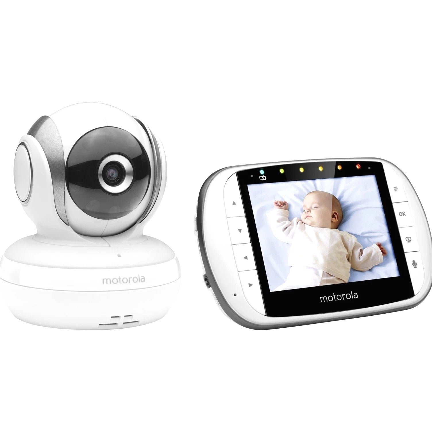 Motorola MBP-33XL Baby Monitor with Color LCD Microphone Night Vision, Room Temp