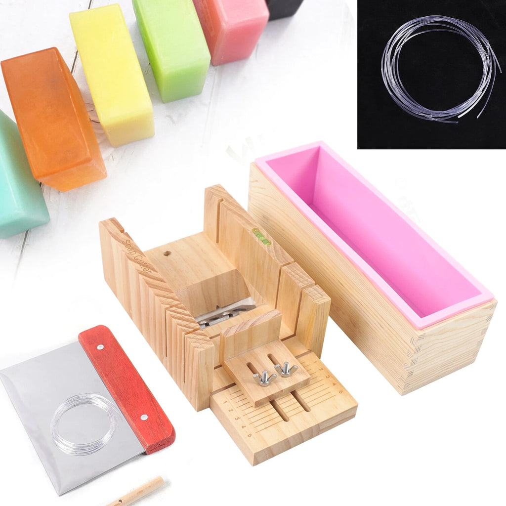 Pro Soap Making Supplies Kit 3 Pcs Set - Soap Tools, Cakes Mold, Handmade DIY