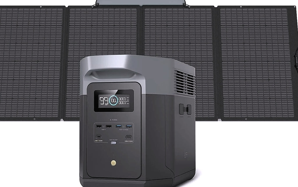 EcoFlow Delta 2 Max 1900Wh Portable Power Station with Solar Input