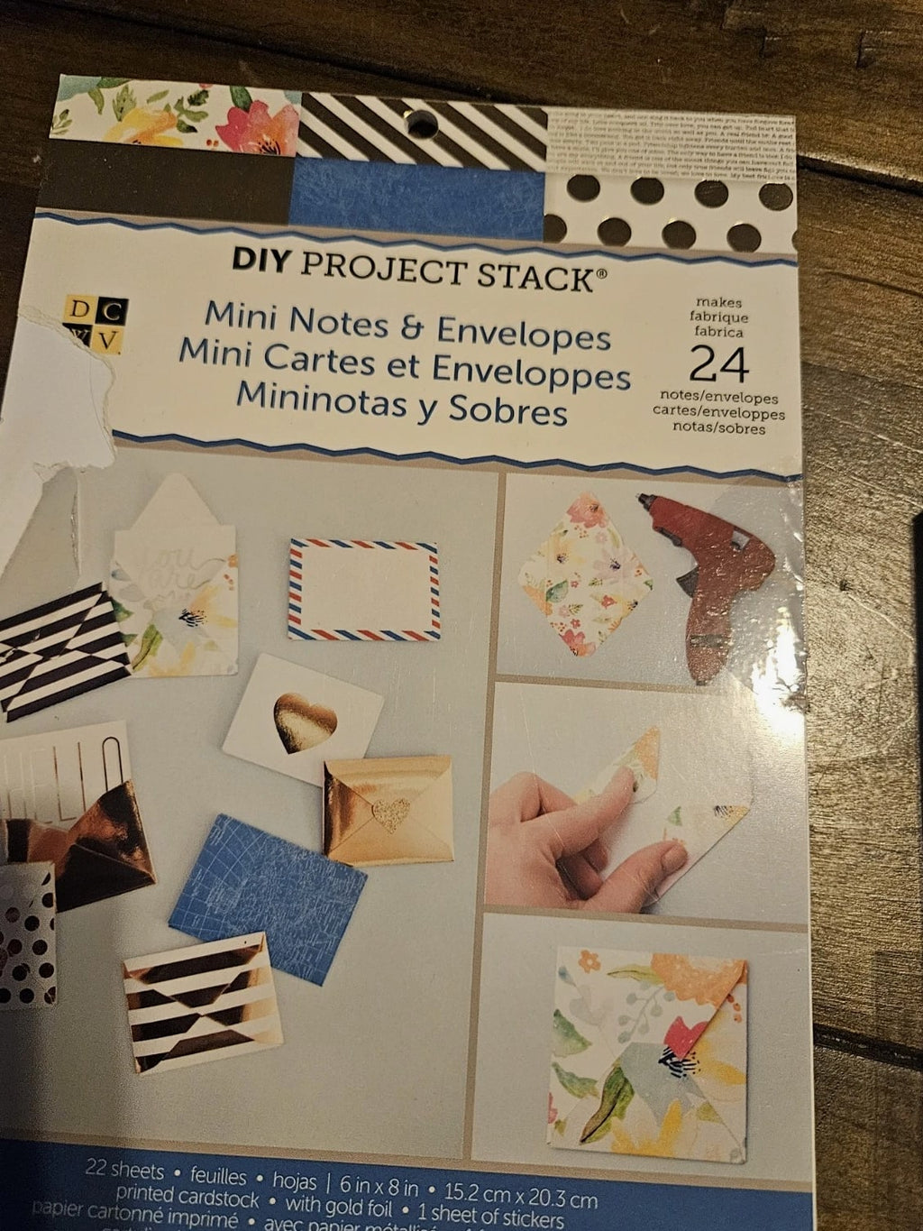 Lot Of 4 Project Pads And Paper! Scrapbooking And Crafts Boxes And Envelopes