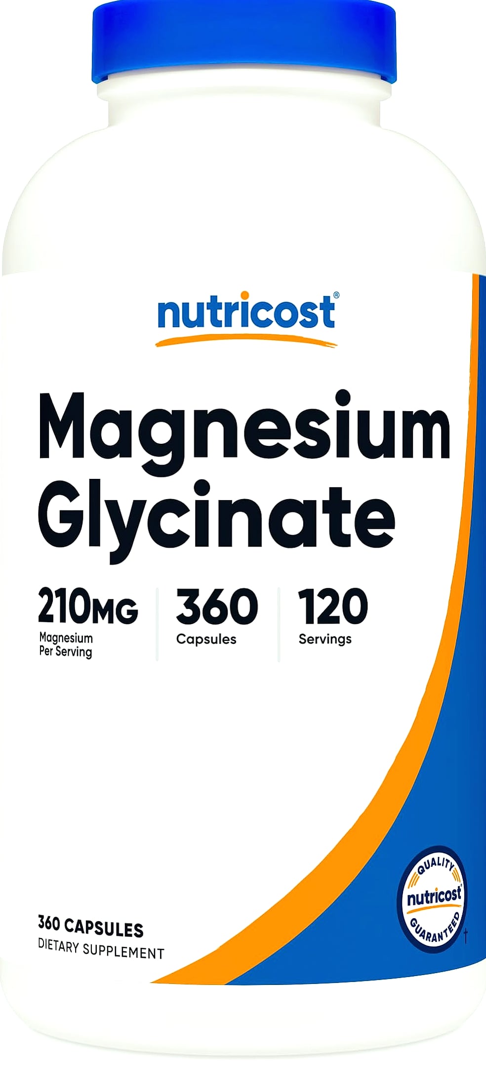 Nutricost Magnesium Glycinate 210mg Capsules, 180 Count