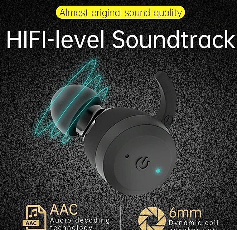 GDLYL Waterproof Bluetooth Earbuds IPX7 TWS Wireless Headset