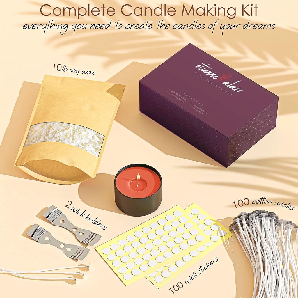 Soy Candle Wax Flakes 10lbs for Candle Making, Natural Clean Burning