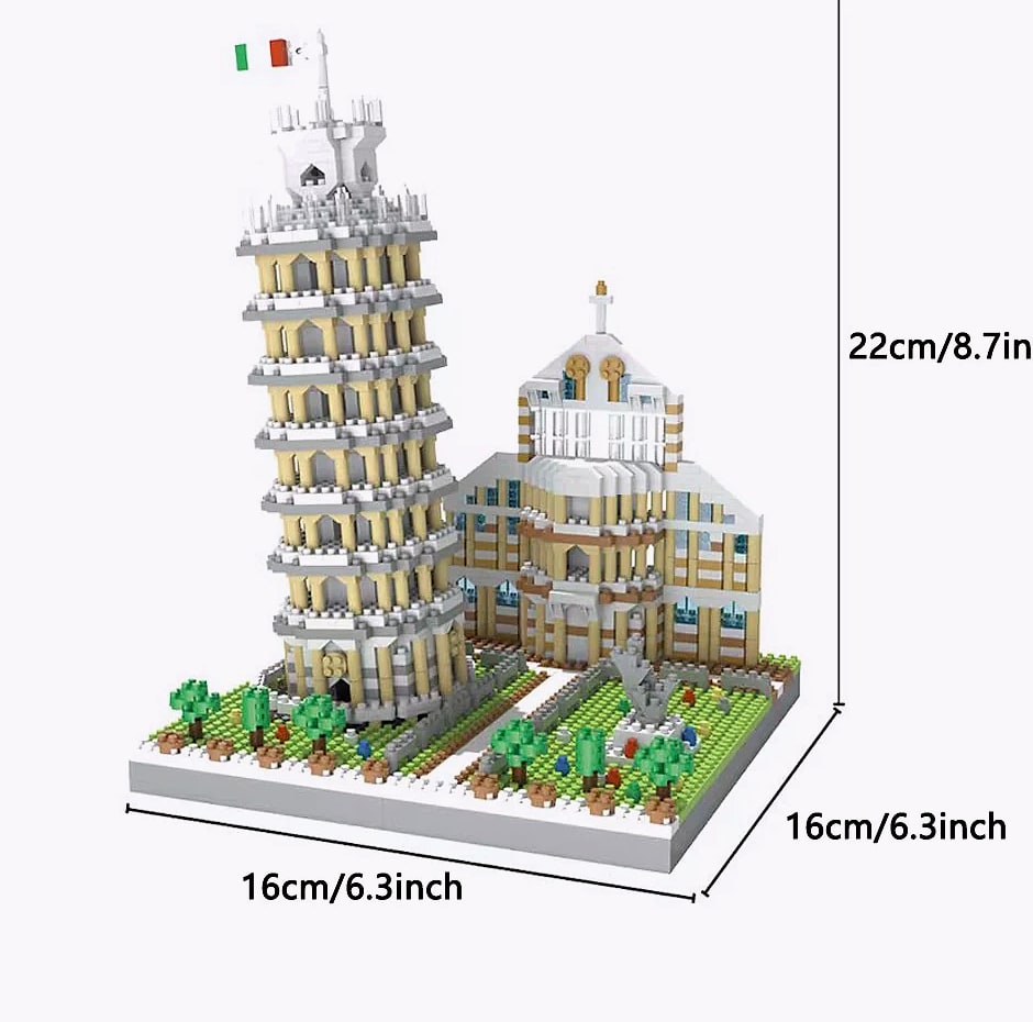 Eiffel Tower Paris Architectural Micro Mini Model Building Blocks Toy : Enhance Your Office Decor, Boost Hand Skills Gift