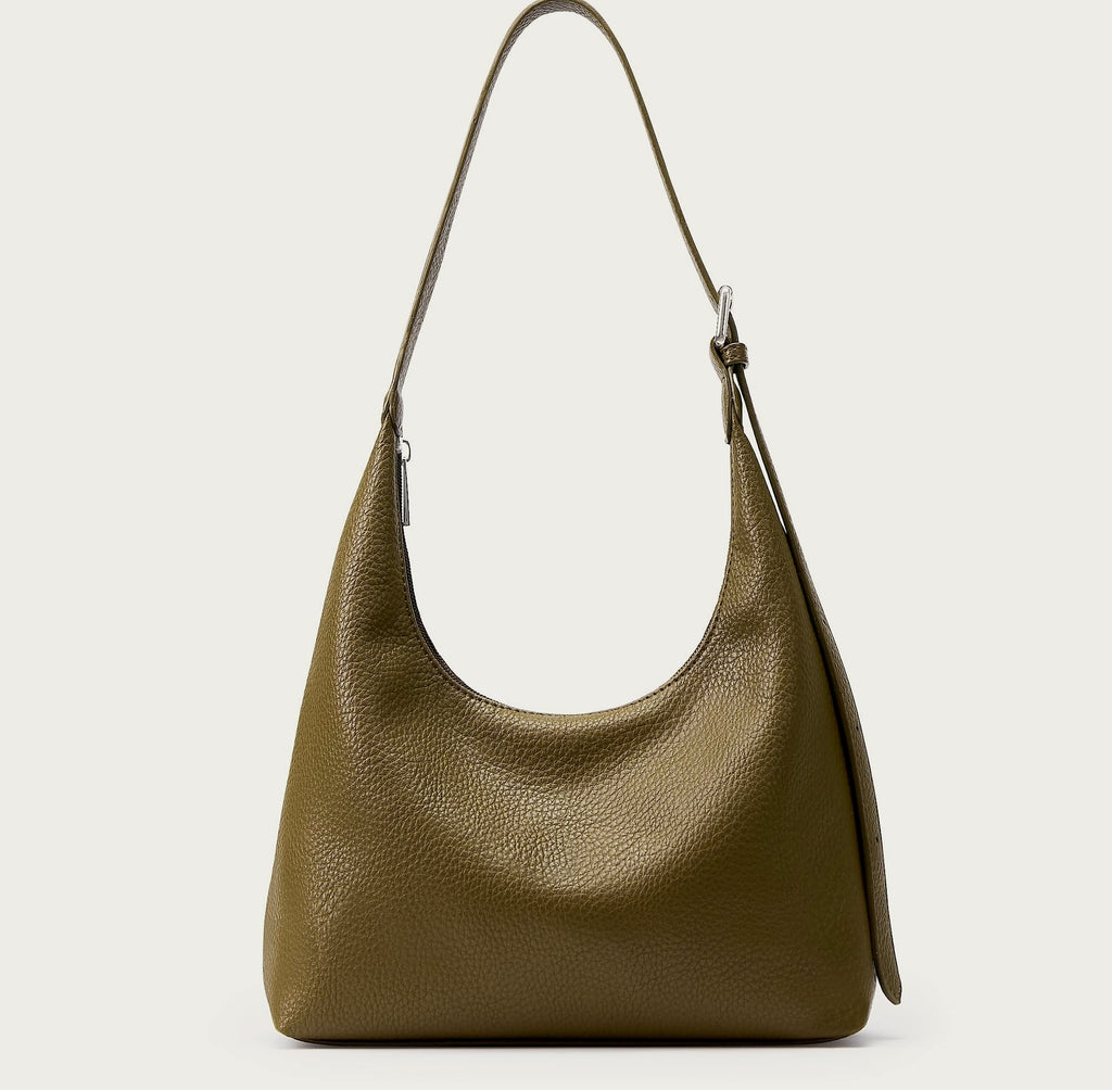 KALIDI Crescent Vegan Leather Tote Bag for Women