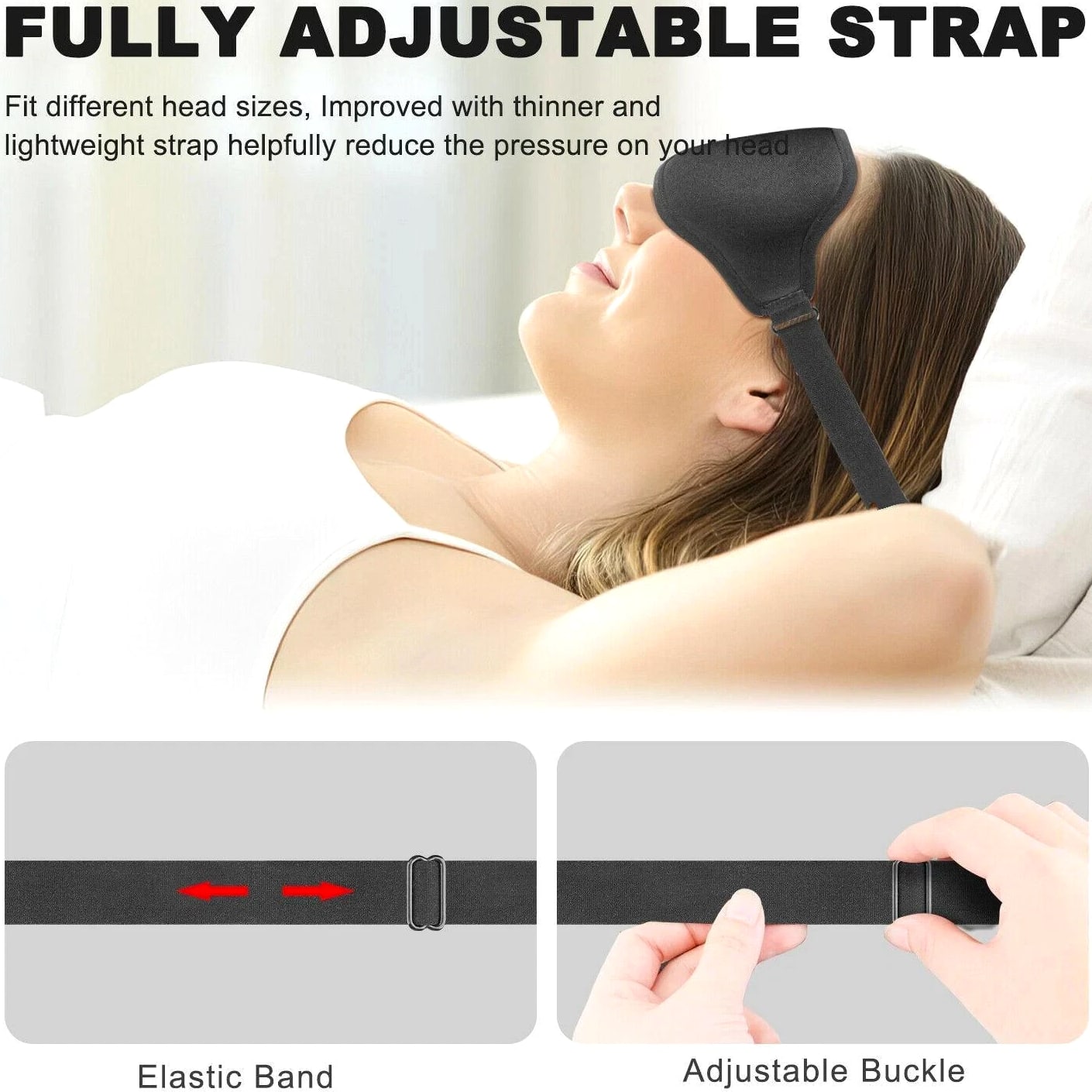 3D Travel Silk Eye Mask Sleeping Soft Padded Shade Cover Rest Relax Blindfold